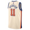 Camiseta Hombre New York Knicks Jalen Brunson 2025-26 Nike City Edition Blanco Swingman